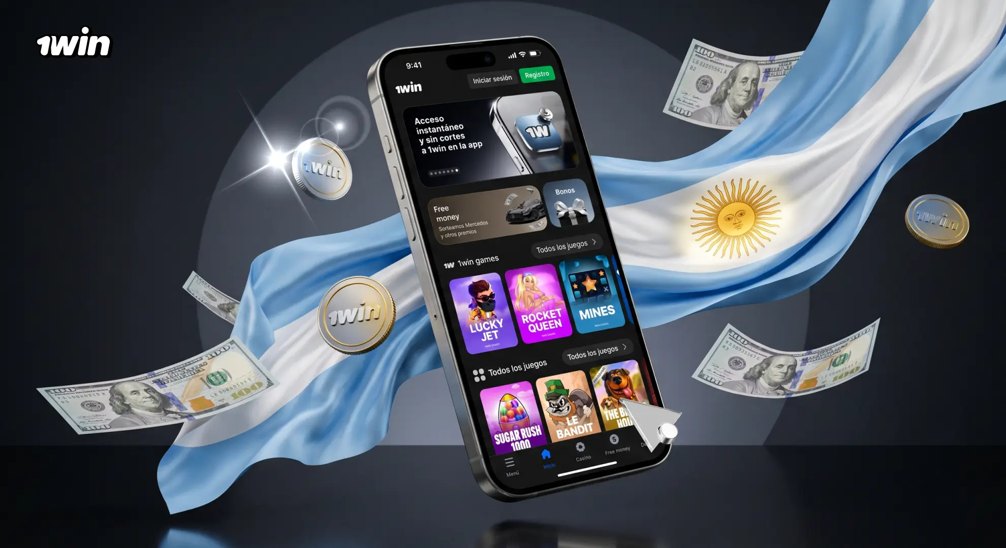 App de 1win Android e iOS